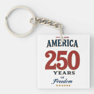 250e Amerika Liberté 1776 Vrijheid Vieren Jubileum Sleutelhanger