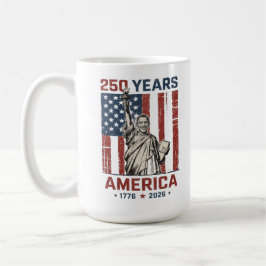 250e Amerika Liberty Standbeeld Obama Patriottisch Koffiemok