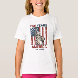 250e Amerika Liberty Standbeeld Obama Patriottisch T-shirt