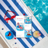 250e Jubileum Pool Party Rood, wit blauw Kaart