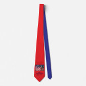 250e Jubileum USA Patriottisch Rood en Blauw Stropdas (Voorkant)