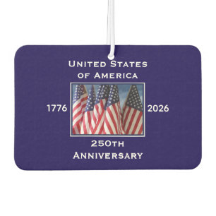 250e Jubileum USA Patriottische Amerikaanse Blauwe Luchtverfrisser