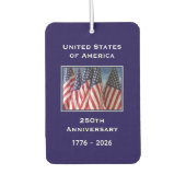 250e Jubileum USA Patriottische Amerikaanse Blauwe Luchtverfrisser (Voorkant)