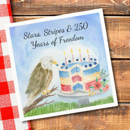 250e Onafhankelijkheidsdag Amerikaanse zeearend Servet