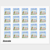 250e Onafhankelijkheidsdag Vierkante Sticker (Vel)