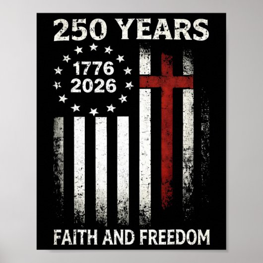 250e Onafhankelijkheidsdag Vrijheid 250 Jaar Ameri Poster (Voorkant)