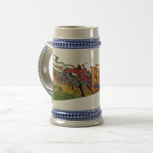 250e Slag bij Bunker Hill Stein Bierpul (Voorkant links)