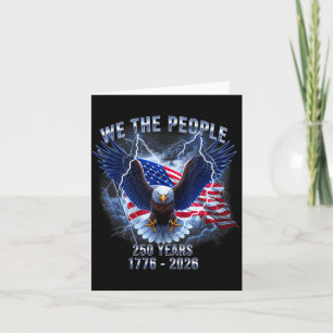 250e verjaardag 1776-2026 Amerika Vlag Adelaar 4e Kaart