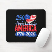 250e verjaardag Amerika 1776-2026 Muismat (Met muis)