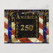 250e verjaardag Amerika! Briefkaart (Voorkant)