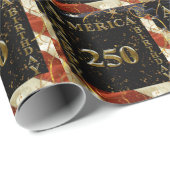 250e verjaardag Amerika! Cadeaupapier (Rol Hoek)