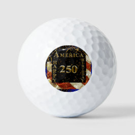 250e verjaardag Amerika! Golfballen