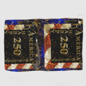 250e verjaardag Amerika! Golfhanddoek (Horizontaal)