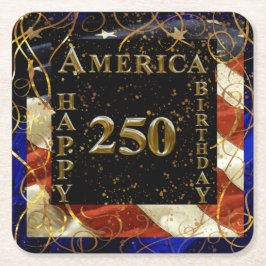250e verjaardag Amerika! Kartonnen Onderzetters