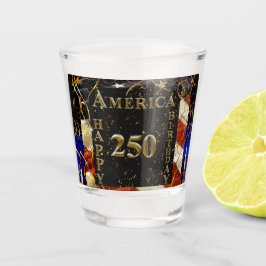 250e verjaardag Amerika! Shot Glas