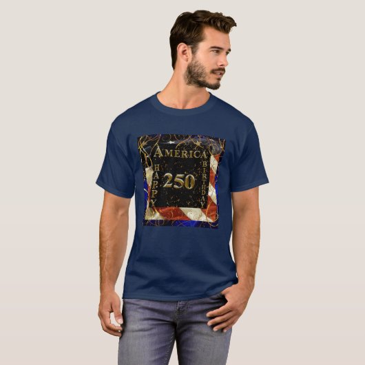 250e verjaardag Amerika! T-shirt (Voorkant volledig)