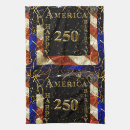 250e verjaardag Amerika! Theedoek
