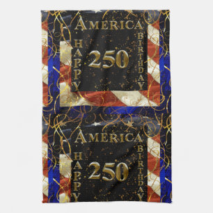 250e verjaardag Amerika! Theedoek