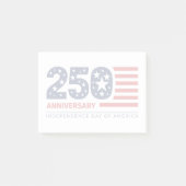 250e Verjaardag Onafhankelijkheidsdag Amerika 1776 Post-it® Notes (Voorkant)