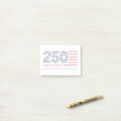 250e Verjaardag Onafhankelijkheidsdag Amerika 1776 Post-it® Notes (Op bureau)