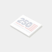 250e Verjaardag Onafhankelijkheidsdag Amerika 1776 Post-it® Notes (Schuin)