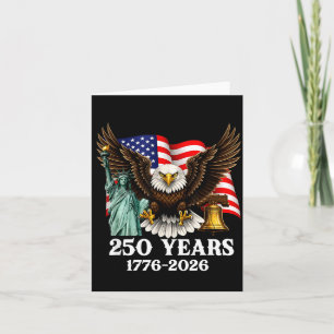 250e verjaardag USA patriottische adelaar 250 jaar Kaart