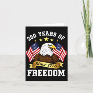 250e verjaardag USA patriottische adelaar 250 jaar Kaart