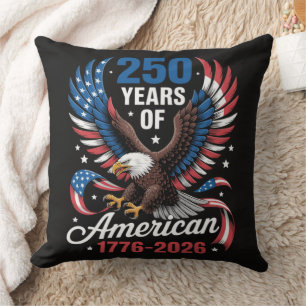 250e verjaardag USA patriottische adelaar 250 jaar Kussen