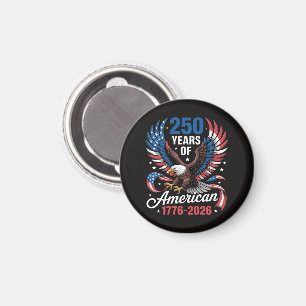 250e verjaardag USA patriottische adelaar 250 jaar Magneet