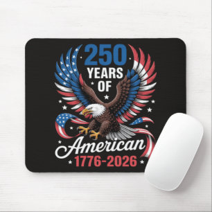 250e verjaardag USA patriottische adelaar 250 jaar Muismat