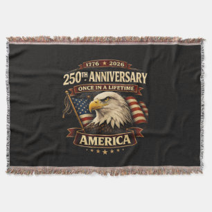 250e verjaardag USA T-shirt 250e Amerika Deken