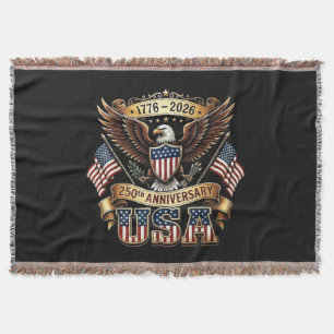 250e verjaardag USA-vlag 250 jaar Amerikaans Deken