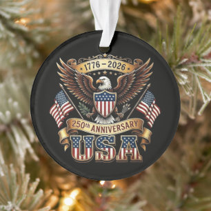 250e verjaardag USA Vlag 250 jaar Amerikaans Ornament