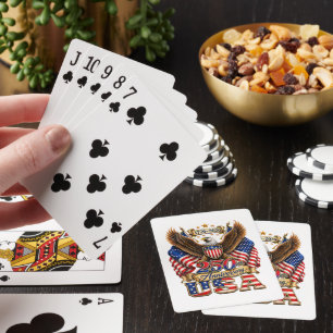 250e verjaardag USA-vlag 250 jaar Amerikaans Pokerkaarten