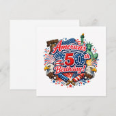 250e verjaardag van Amerika 4 juli-viering Kaart (Voorkant / Achterkant)