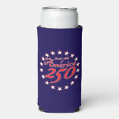 250e verjaardag van Amerika Seltzer Blikjeskoeler (Seltzer Voorkant)