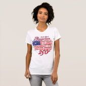 250e verjaardag van Amerika T-shirt (Voorkant volledig)