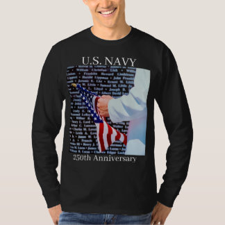 250e verjaardag van de Amerikaanse marine T-shirt