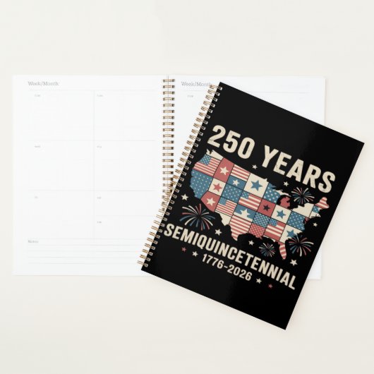 250e verjaardag van de onafhankelijkheid van de VS Planner (Display)
