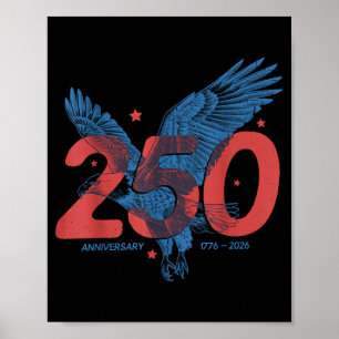 250e verjaardag van de onafhankelijkheid van de VS Poster