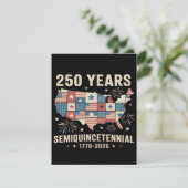 250e verjaardag van de onafhankelijkheid van de VS Save The Date (Staand voorkant)