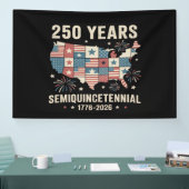250e verjaardag van de onafhankelijkheid van de VS Spandoek (Beurs)