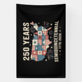 250e verjaardag van de onafhankelijkheid van de VS Spandoek (Verticaal)