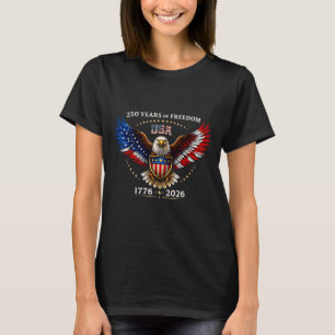250e verjaardag van de onafhankelijkheid van de VS T-shirt
