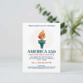 250e verjaardag van de VS Briefkaart (Staand voorkant)