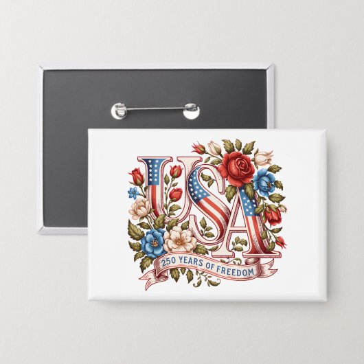 250e verjaardag van de VS Button (Voorkant / Achterkant)