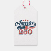 250e verjaardag van de VS Cadeaulabel (Achterkant)