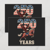 250e verjaardag van de VS Kaart (Voorkant / Achterkant)