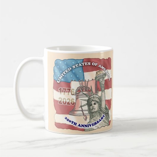 250e verjaardag van de VS Koffiemok (Links)