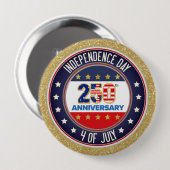 250e verjaardag van de VS Patriottisch | 1776–202 Ronde Button 4,0 Cm (Voorkant /achterkant)